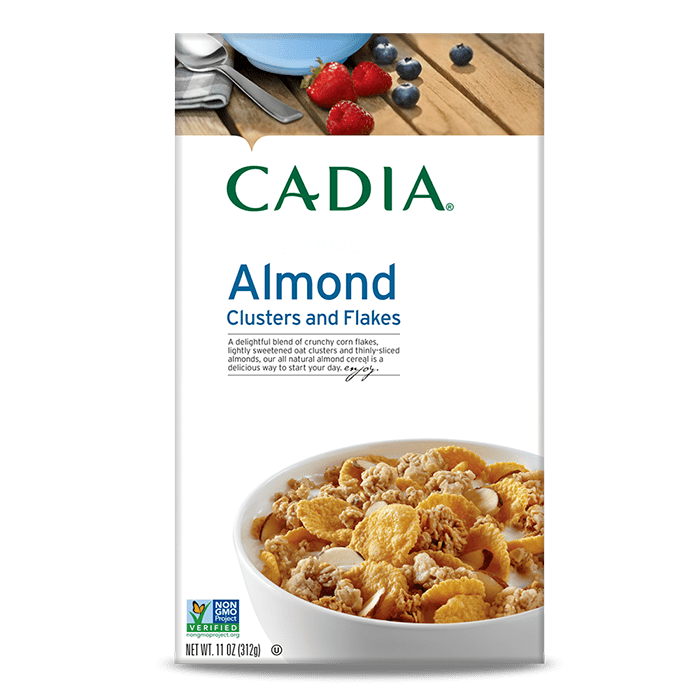 Cadia Almond Clusters and Flakes Cereal, 11 oz.