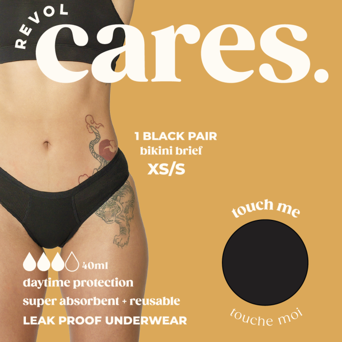 Revol Cares Bikini Brief XS/S, 1 pair