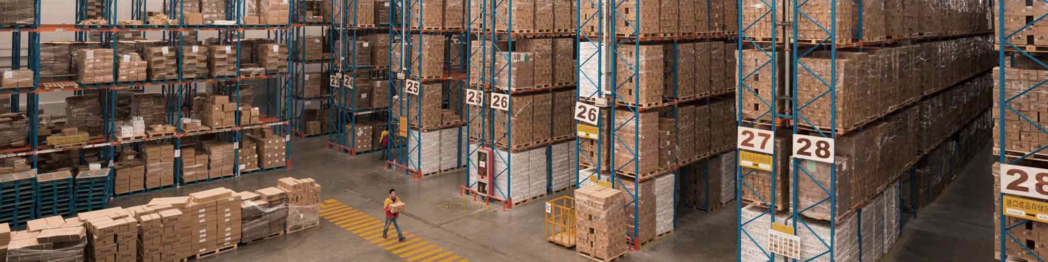 DHL warehouse packed with data
