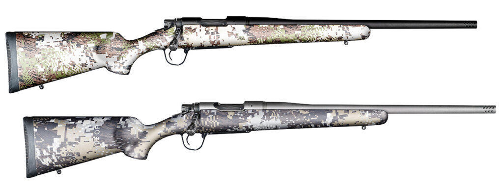 Christensen Arms introduces two new additions to their Mesa FFT rifles: Optifade Subalpine on the stock, with black nitride barrel/action, or a stock with Optifade Elevated II camo and tungsten-finish barrel and action.