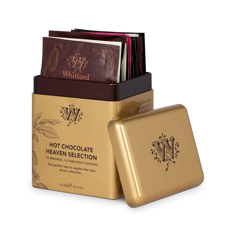 Hot Chocolate Heaven Selection Tin with hot chocolate sachets