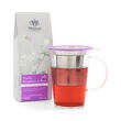 Peach, Raspberry & Rose Loose Infusion Pouch with pao mug