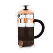 Whittard Copper 3-Cup Cafetière with coffee