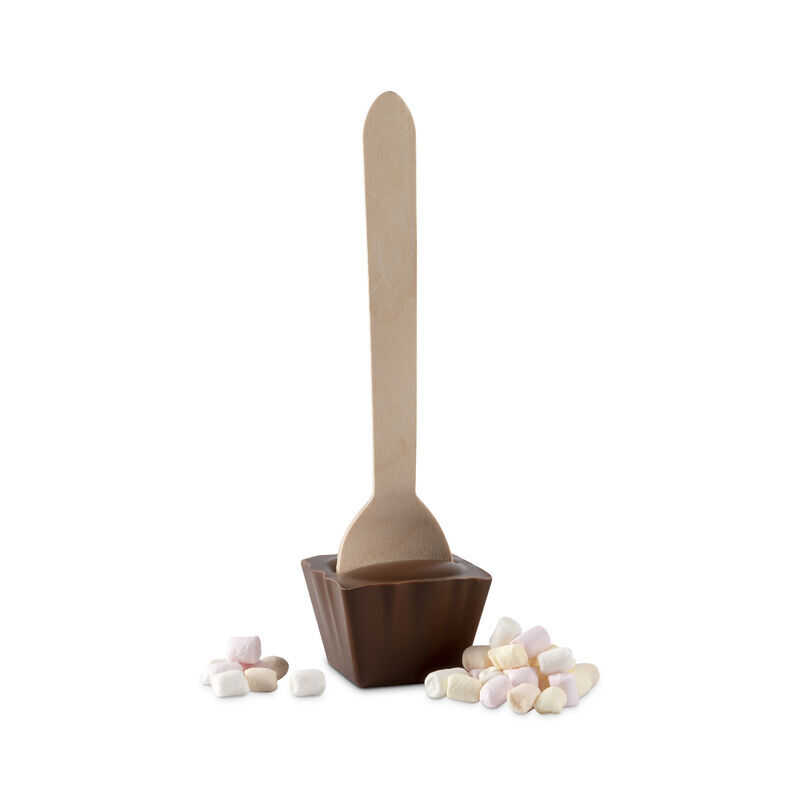 Milk Chocolate Spoon with Mini Marshmallows