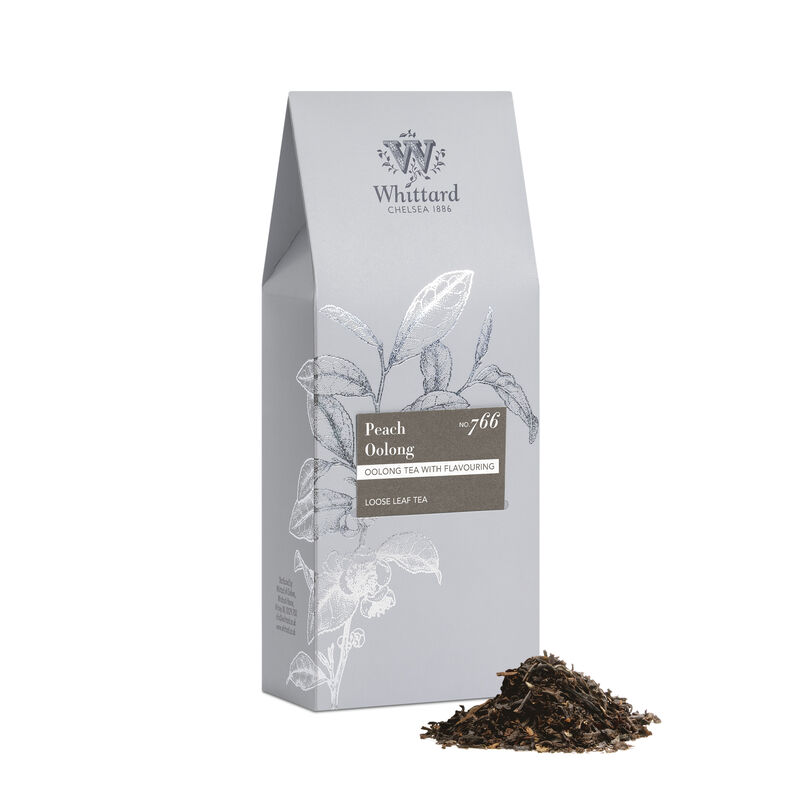 Peach Oolong Loose Tea with product