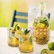 Lime and Mint Cooler Flavoured Fruit Infusion with drink in front