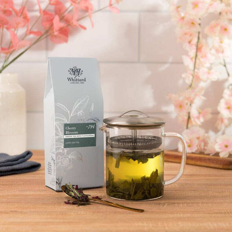 Cherry Blossom Loose Tea Pouch lifestyle