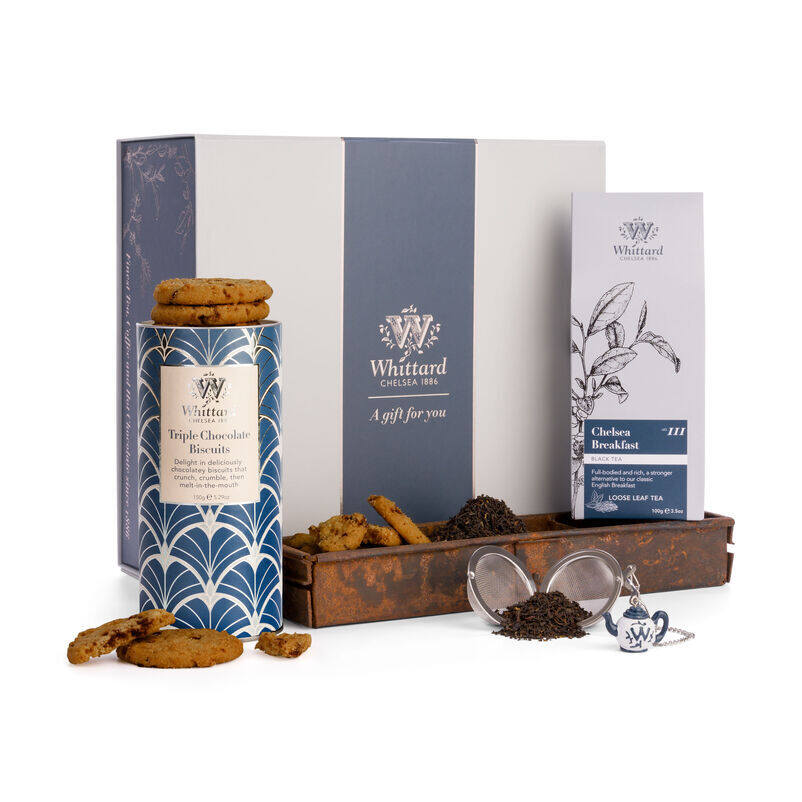 The Time for Tea Gift Box with Triple Chocolate Biscuits