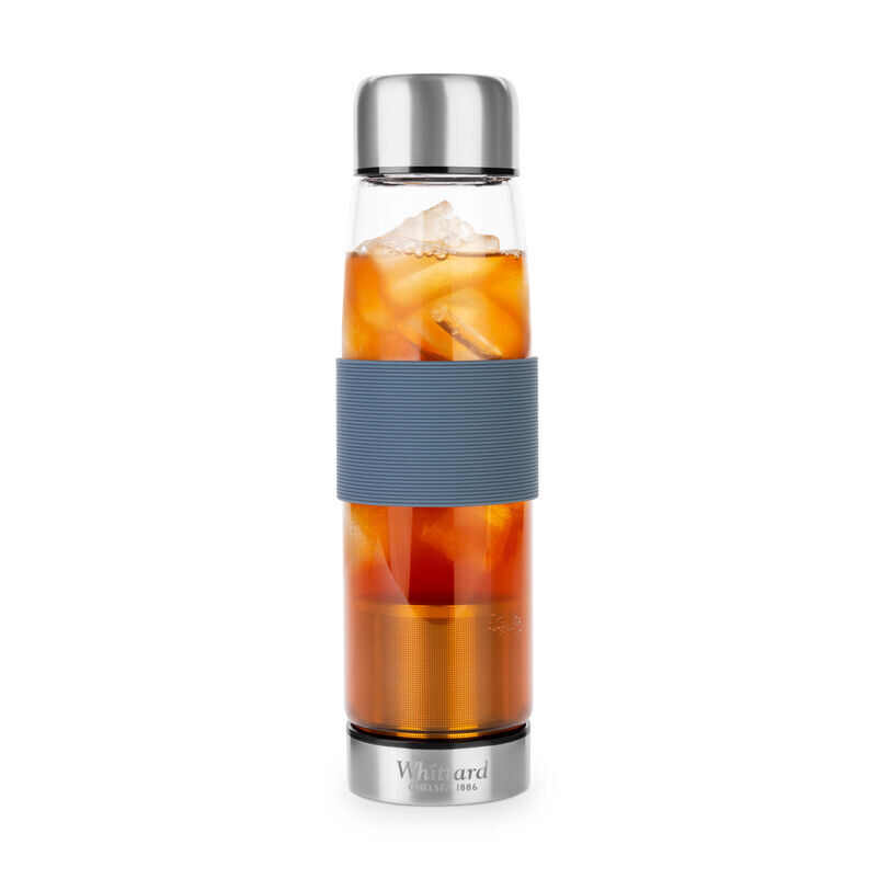 Blue Cold Brew Bottle In Cold Use