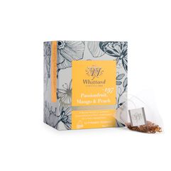 Cold Brew Passionfruit, Mango & Peach Teabags Box with pyramid teabag