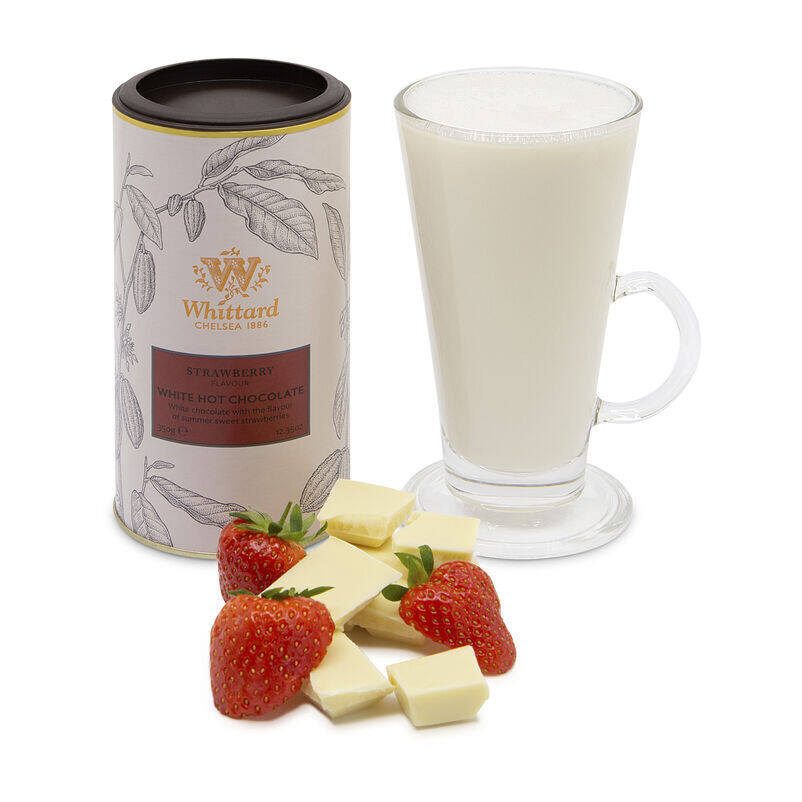 Strawberry Flavour White Hot Chocolate