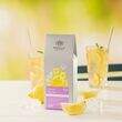 Lemon Sherbert Flavoured Fruit Infusion lifestyle with drink in back