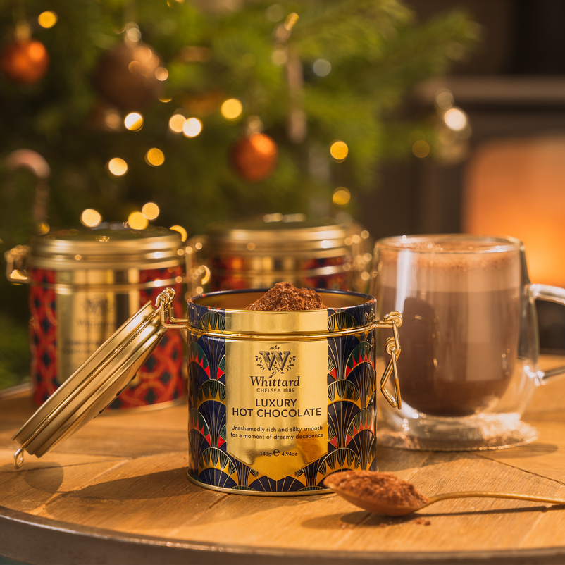 Luxury Hot Chocolate Clip Top Tin Christmas