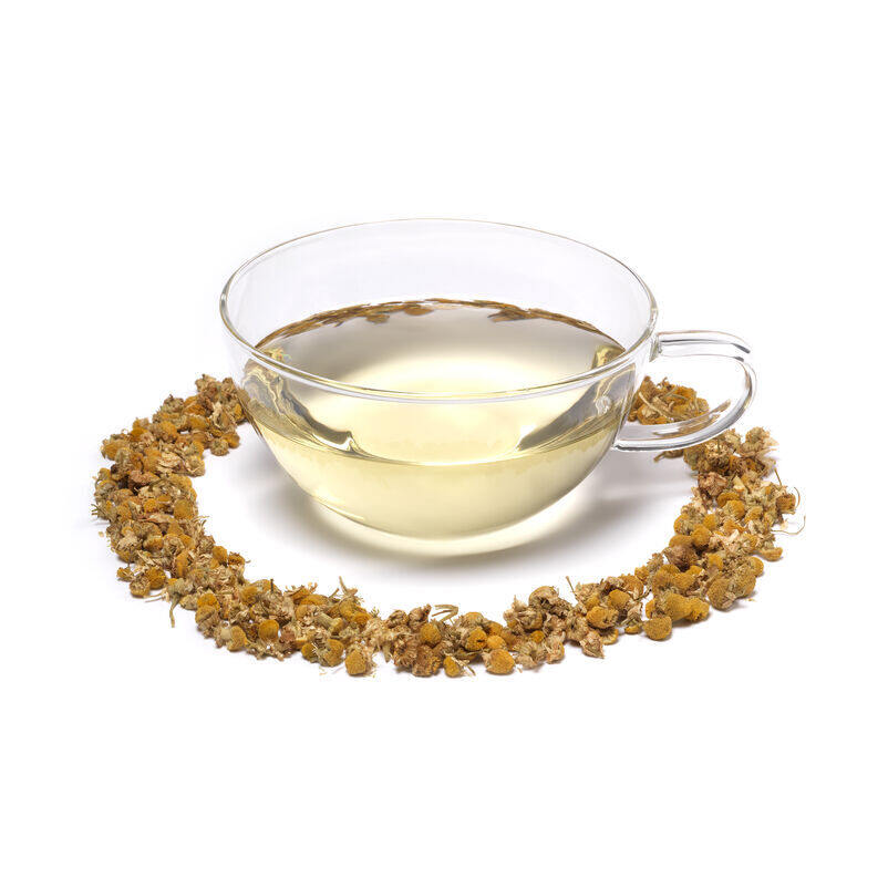 Organic Camomile Infusion in Teacup