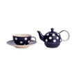 Florence Midnight Blue Tea-for-One with teacup and teapot separate