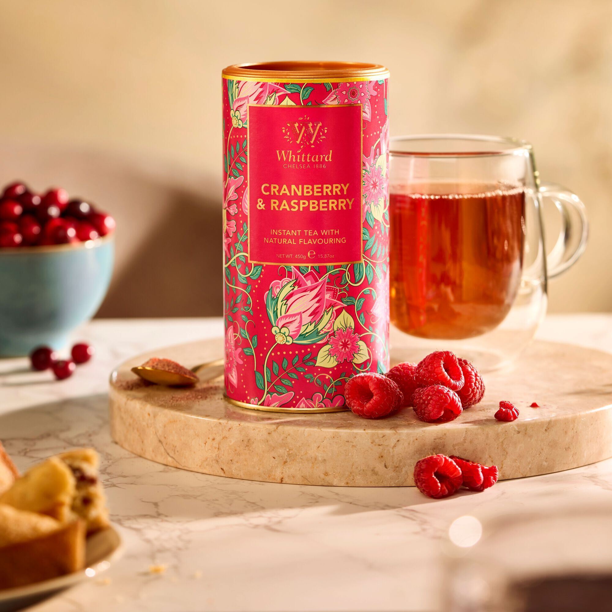 Cranberry and Raspberry Instant Tea | Whittard of Chelsea