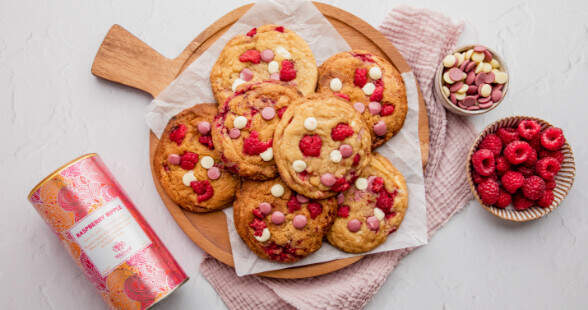 Raspberry Ripple Cookies