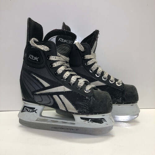 Used Reebok 3K Youth 10.0 Ice Skates Ice Hockey Skates Ice Skates Ice Hockey Skates