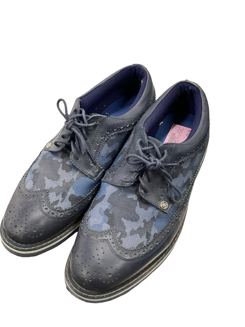 Used G FORE LEATHER Mens Golf Shoes Navy Blue Senior 11.5 display picture 3