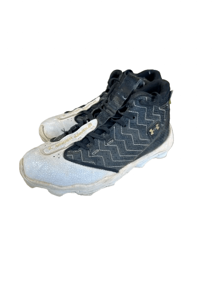 Used Under Armour BASEBALL CLEATS BB/SB Cleats Black Junior 04 display picture 2