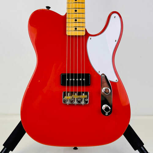 Used 2021 Fender Noventa Telecaster Fiesta Red Electric Guitar w GB 41121 S000047589
