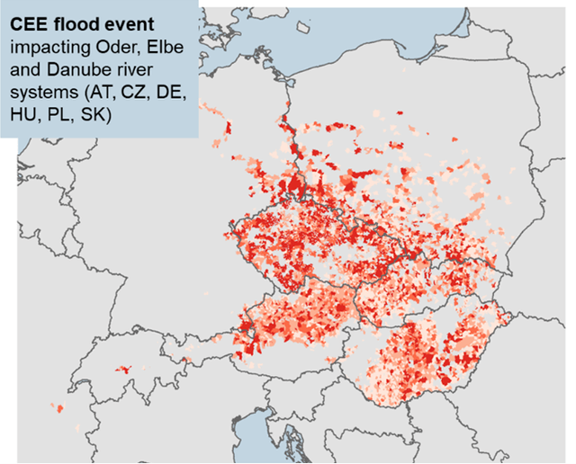 Central Europe flood event