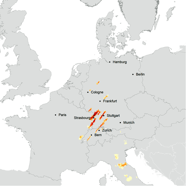 Selected Europe Severe Convective Storm event