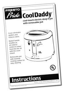 Presto Cool Daddy Cool Touch Electric Deep Fryer
