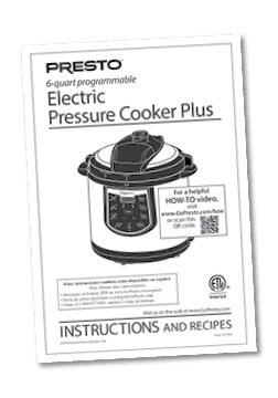 6-quart Programmable Electric Pressure Cooker Plus
