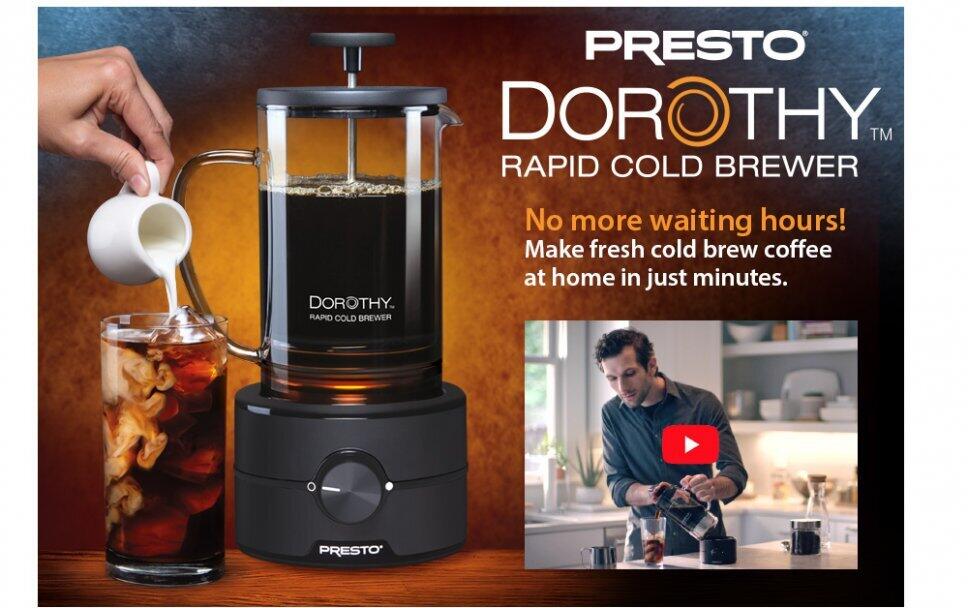 Presto 02937 Dorothy™ Electric Rapid Cold Brewer - Cold brew at