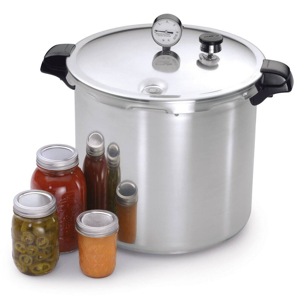 23-Quart Induction Compatible Pressure Canner with stainless steel