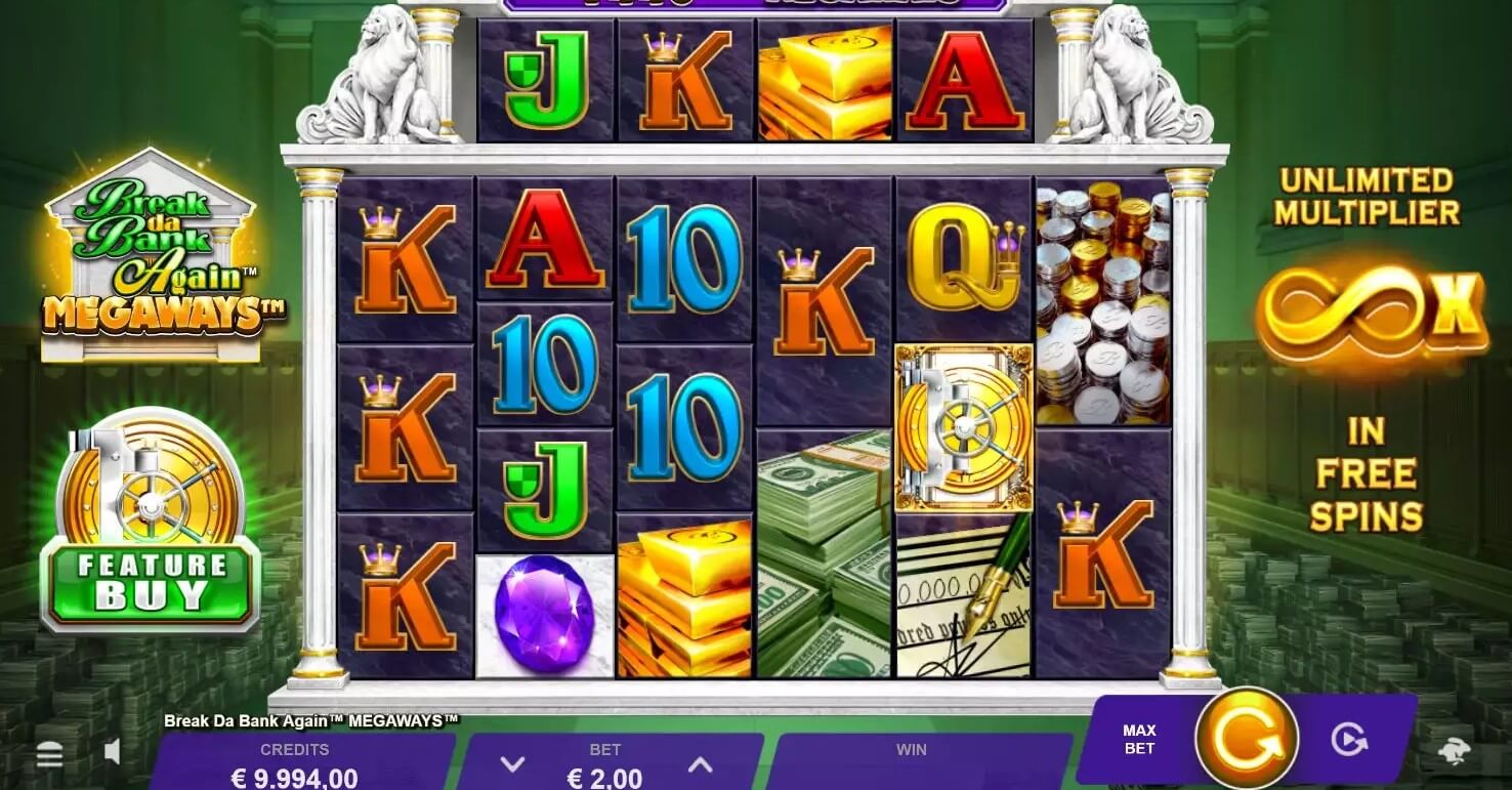 break da bank again megaways slot microgaming