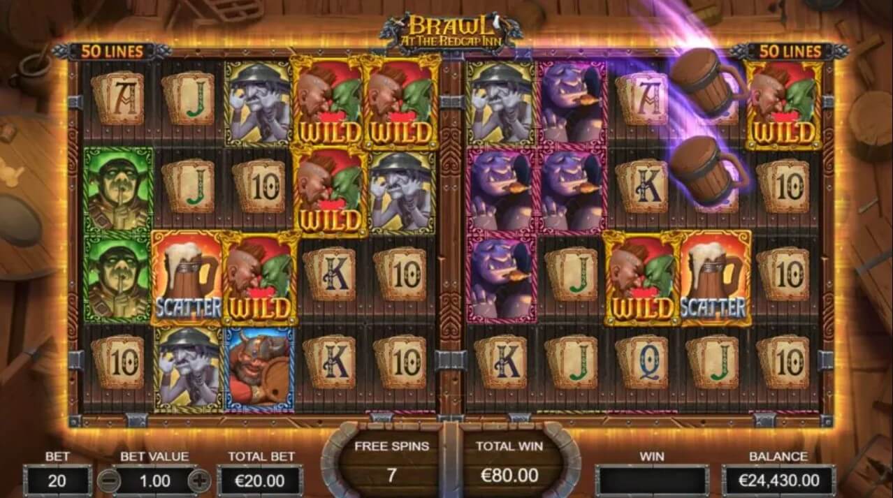 brawl at the redcap inn free spins feature