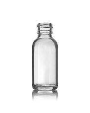 Wheaton® 8oz Wide Mouth Bottles, Round, Clear Glass, 58-400 neck, No Caps,  case/96