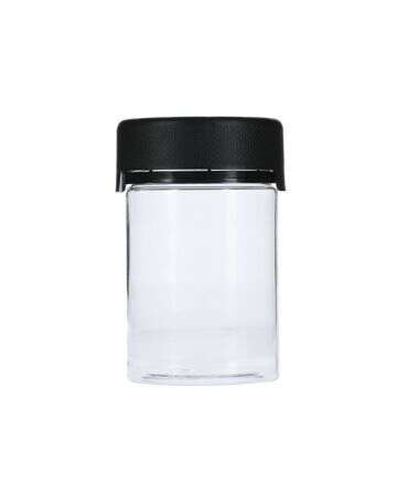 3oz Premium Glass Jars w/ Child Resistant Lids - Orange Lid (120 Qty)