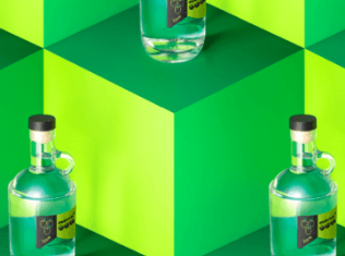 neon alcohol bottles