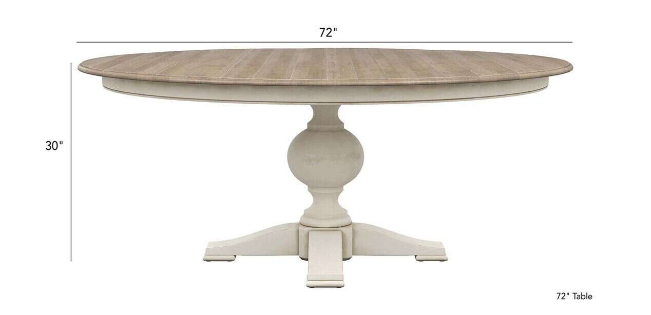 Cooper Rustic Round Dining Table, Rustic Round Dining Table With Leaf