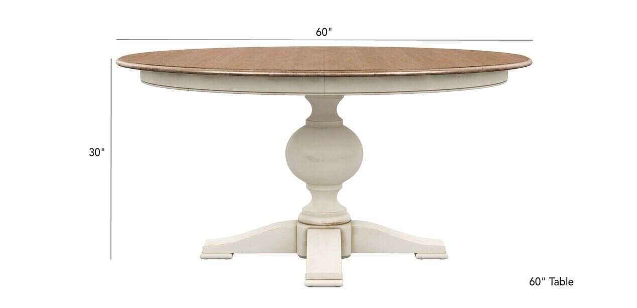 Cooper Round Dining Table, 48 Inch Round Dining Table With Leaf