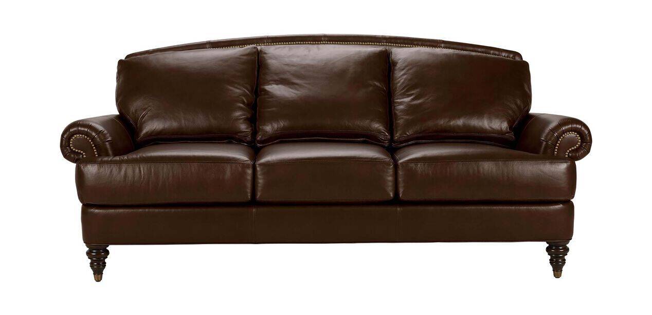 Hyde Leather Sofas Quick Ship, Ethan Allen Leather Sofas