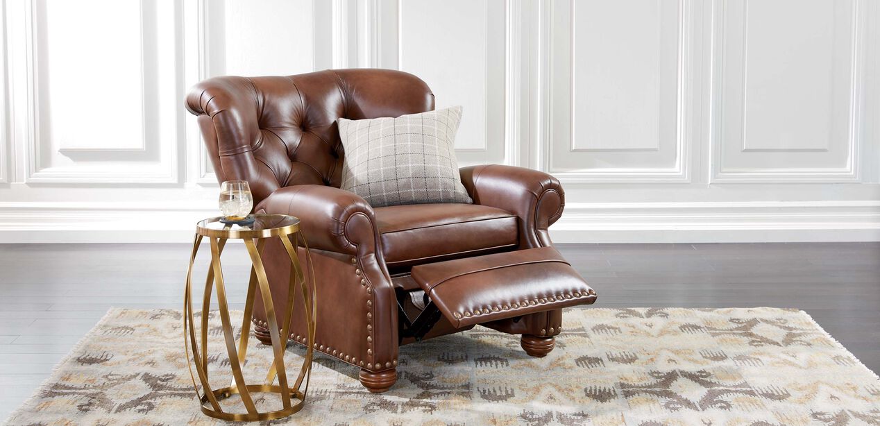 Cromwell Leather Recliner Recliners, Ethan Allen Leather Recliner
