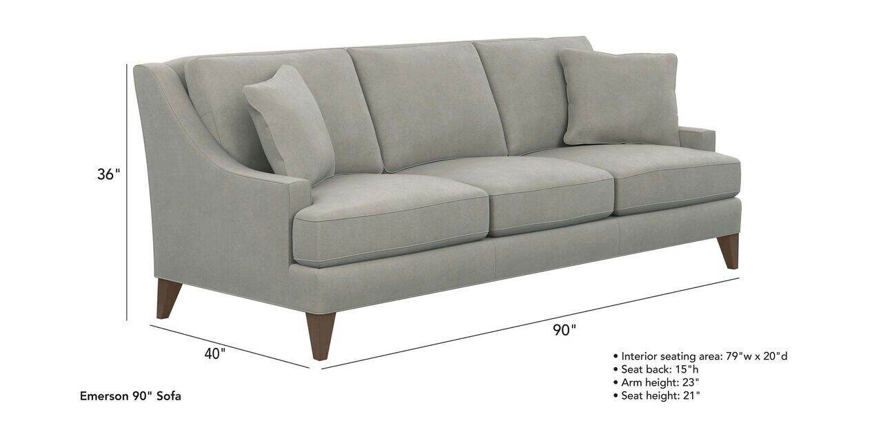Emerson Sofa Sofas Loveseats, How To Add Height Sofa