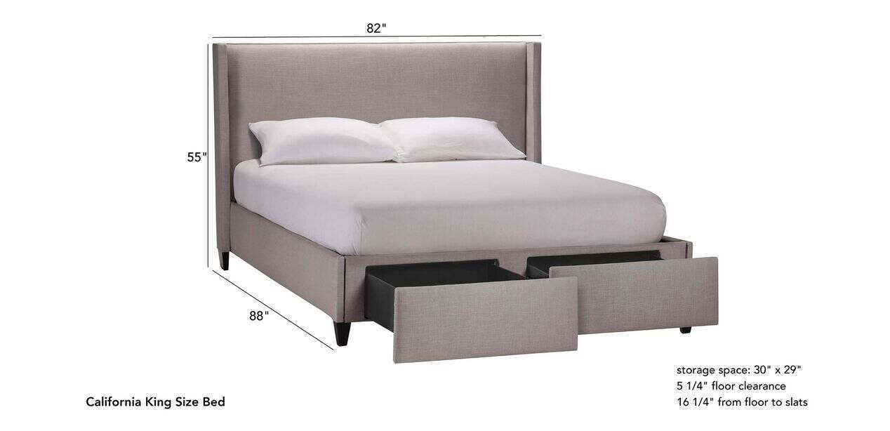 Colton Storage Bed Beds Ethan Allen, Cal King Bed Frame With Storage