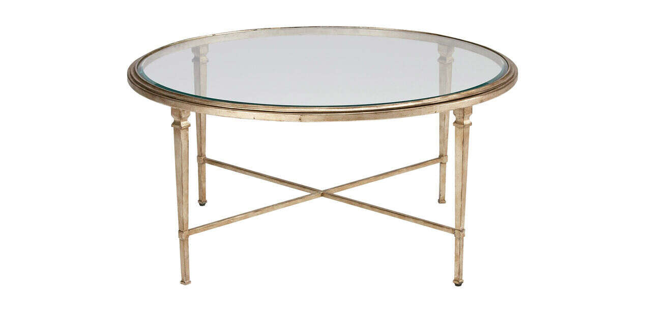 Heron Round Coffee Table, Ethan Allen Round Coffee Table