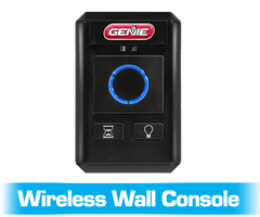 Genie wirless wall console that is included with the wall mount garage door opener 