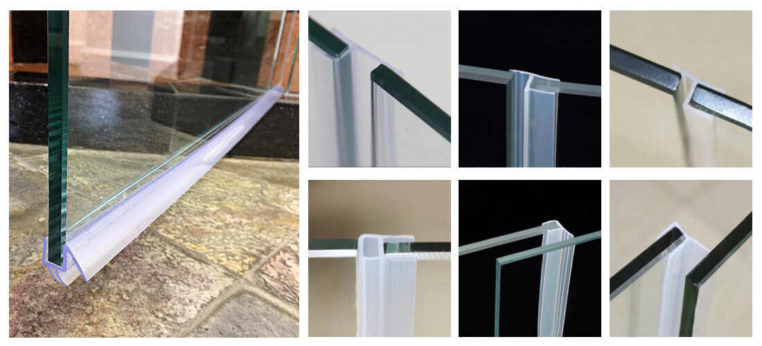 Types Of Shower Door Sweep Replacements, Glass Shower Door Rubber Seal Strip