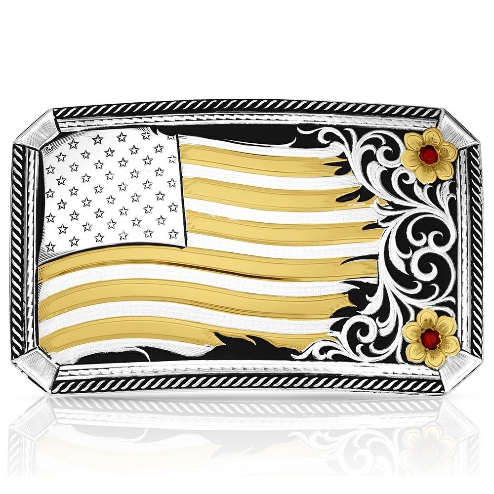 Noble Pride American Made Custom Buckle | Montana Silversmiths display picture 2