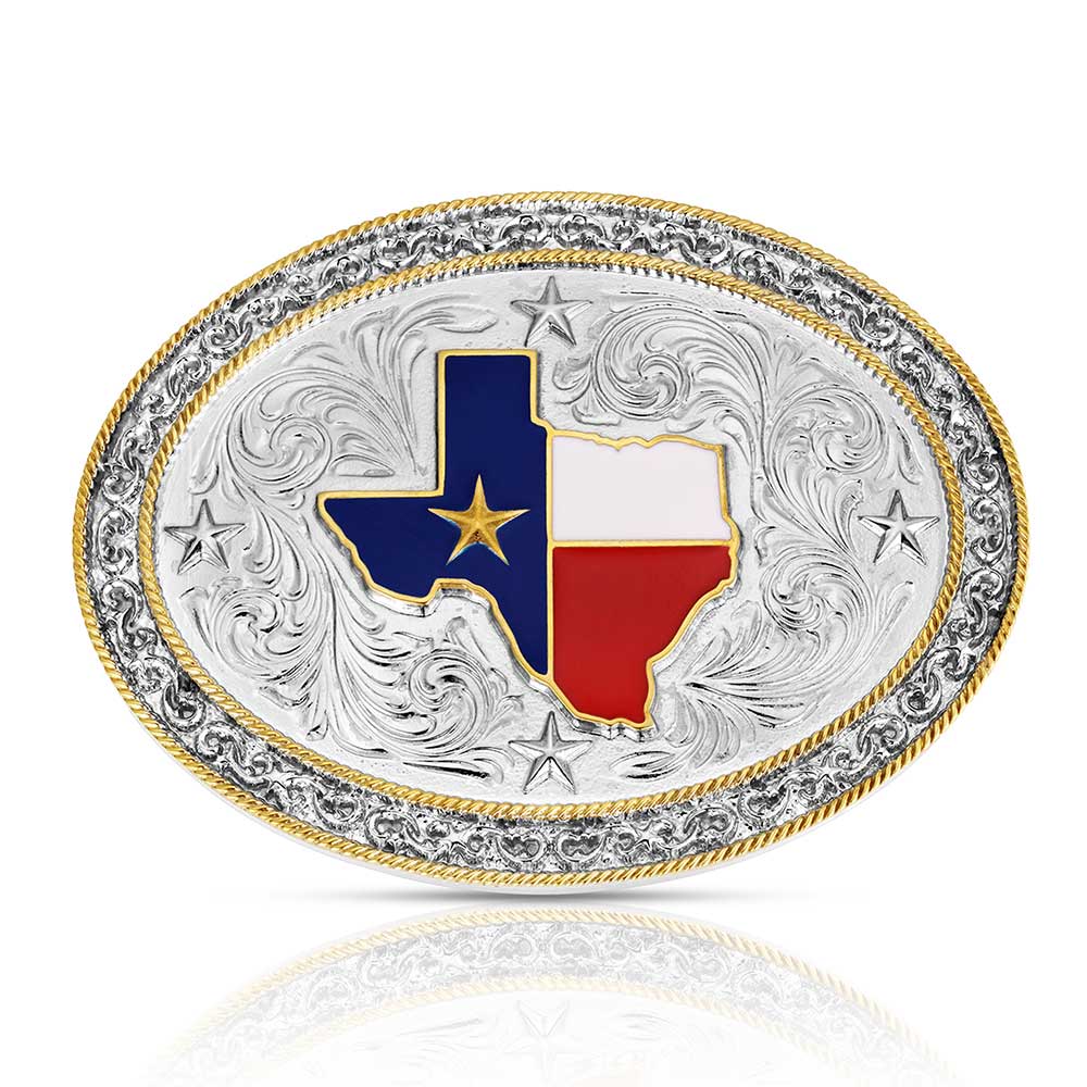 State of Texas Star Seal Western Belt Buckle | Montana  display picture 3