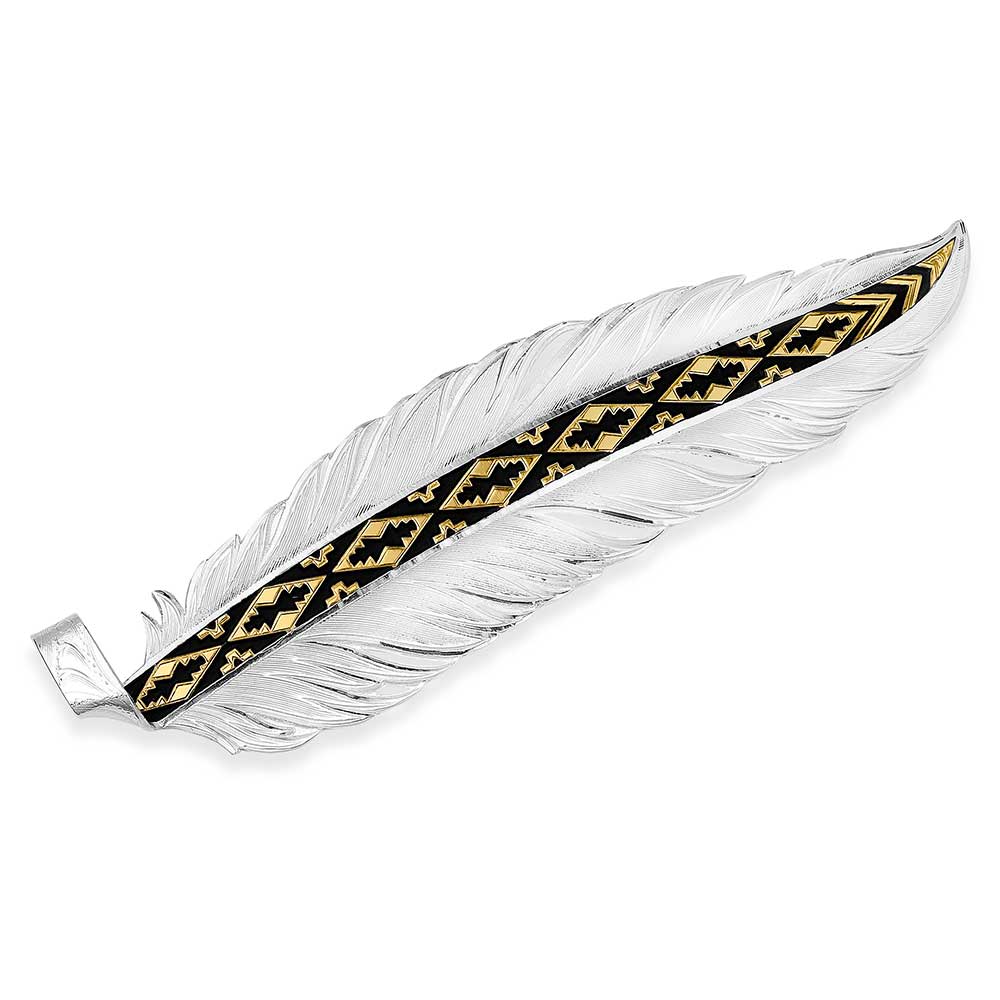 Southwest Aura American Made Hat Feather | Montana Silversmiths display picture 1