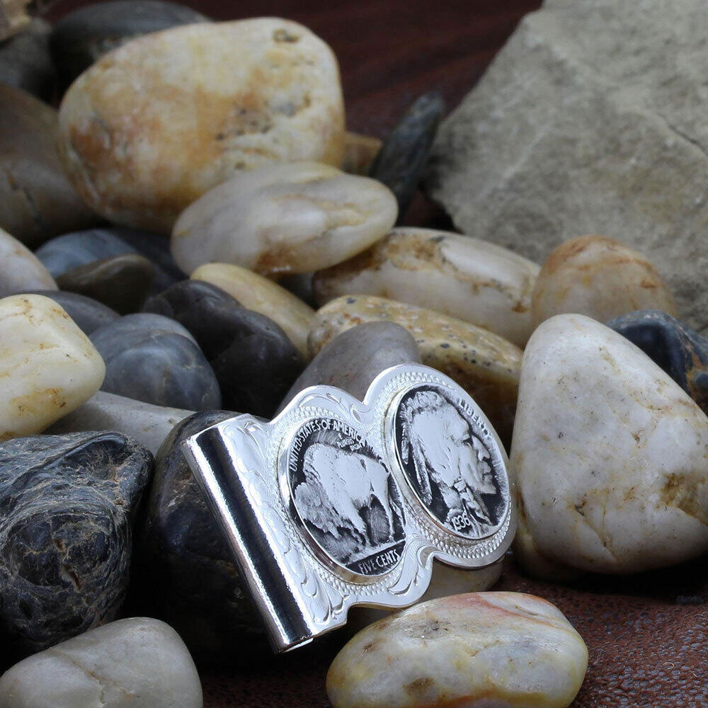 Buffalo Indian Nickel Scalloped Money Clip | Montana  display picture 1