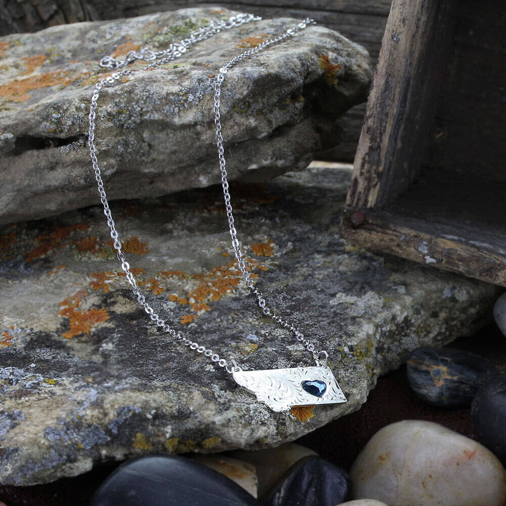 Montana Big Sky Love Heart Necklace | Montana Silversmiths